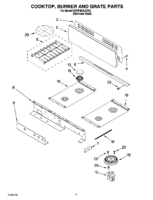 06 - Cooktop, Burner And Grate Parts parts for Kitchenaid Range KDRP463LSS05 from AppliancePartsPros.com