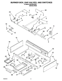 07 - Burner Box, Gas Valves, And Switches parts for Kitchenaid Range KDRP463LSS02 from AppliancePartsPros.com