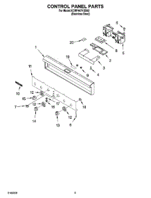 04 - Control Panel Parts parts for Kitchenaid Range KDRP467KSS02 from AppliancePartsPros.com