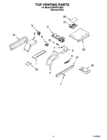 05 - Top Venting Parts parts for Kitchenaid Range KDRP467KSS02 from AppliancePartsPros.com