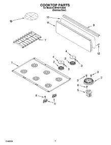 06 - Cooktop Parts parts for Kitchenaid Range KDRP467KSS02 from AppliancePartsPros.com