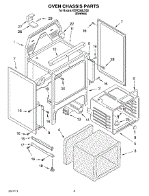 04 - Oven Chassis Parts parts for Kitchenaid Range KERC508LSS0 from AppliancePartsPros.com