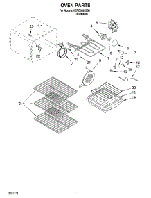 05 - Oven Parts parts for Kitchenaid Range KERC508LSS0 from AppliancePartsPros.com