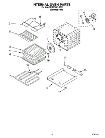 03 - Internal Oven Parts parts for Kitchenaid Range KDRP462LSS05 from AppliancePartsPros.com