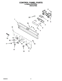 04 - Control Panel Parts parts for Kitchenaid Range KDRP467KSS04 from AppliancePartsPros.com