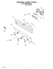 04 - Control Panel Parts parts for Kitchenaid Range KDRP487MSS00 from AppliancePartsPros.com
