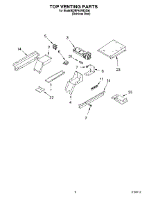 05 - Top Venting Parts parts for Kitchenaid Range KDRP487MSS00 from AppliancePartsPros.com