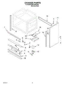 08 - Chassis Parts, Miscellaneous Parts parts for Kitchenaid Range KDRP487MSS00 from AppliancePartsPros.com