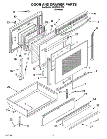 04 - Door And Drawer Parts parts for Kitchenaid Range KGSC308LSS0 from AppliancePartsPros.com