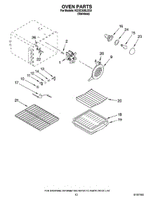 07 - Oven Parts parts for Kitchenaid Range KGSC308LSS0 from AppliancePartsPros.com