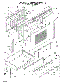 04 - Door And Drawer Parts parts for Kitchenaid Range KGRC608LSS0 from AppliancePartsPros.com