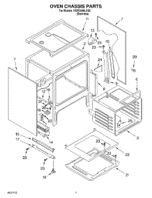 05 - Oven Chassis Parts parts for Kitchenaid Range KGRC608LSS0 from AppliancePartsPros.com