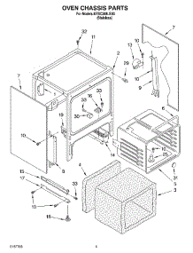 04 - Oven Chassis Parts parts for Kitchenaid Range KESC308LSS0 from AppliancePartsPros.com