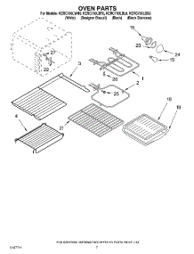 04 - Oven parts for Kitchenaid Range KERC700LBT0 from AppliancePartsPros.com