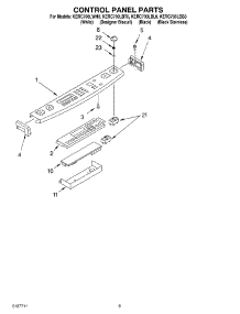 06 - Control Panel, Optional parts for Kitchenaid Range KERC700LBT0 from AppliancePartsPros.com