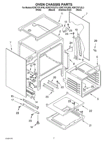 05 - Oven Chassis Parts parts for Kitchenaid Range KGRC707LBT0 from AppliancePartsPros.com