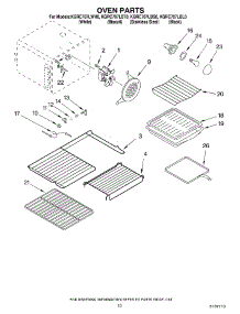 07 - Oven Parts parts for Kitchenaid Range KGRC707LBT0 from AppliancePartsPros.com