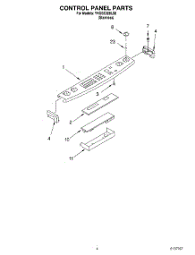 03 - Control Panel Parts parts for Whirlpool Range YKGSC308LS0 from AppliancePartsPros.com