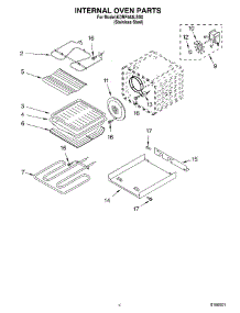 03 - Internal Oven parts for Kitchenaid Range KDRP463LSS0 from AppliancePartsPros.com