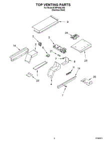 05 - Top Venting parts for Kitchenaid Range KDRP463LSS0 from AppliancePartsPros.com
