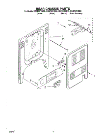 08 - Rear Chassis parts for Kitchenaid Range KGST307HBT9 from AppliancePartsPros.com