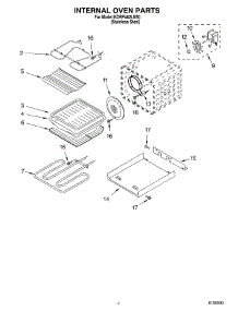 03 - Internal Oven parts for Kitchenaid Range KDRP462LSS0 from AppliancePartsPros.com