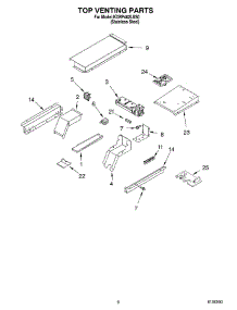 05 - Top Venting parts for Kitchenaid Range KDRP462LSS0 from AppliancePartsPros.com