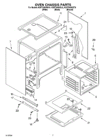 05 - Oven Chassis parts for Kitchenaid Range KGRT600HBT9 from AppliancePartsPros.com