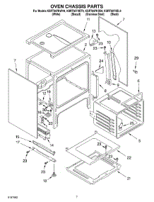 05 - Oven Chassis parts for Kitchenaid Range KGRT607HBT9 from AppliancePartsPros.com