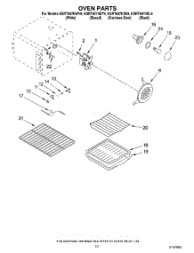 07 - Oven parts for Kitchenaid Range KGRT607HBT9 from AppliancePartsPros.com