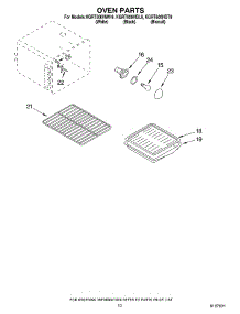 07 - Oven parts for Kitchenaid Range KGRT600HBL9 from AppliancePartsPros.com