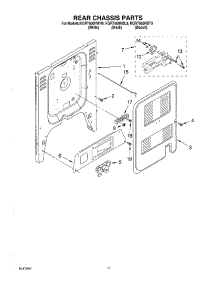 08 - Rear Chassis parts for Kitchenaid Range KGRT600HBL9 from AppliancePartsPros.com