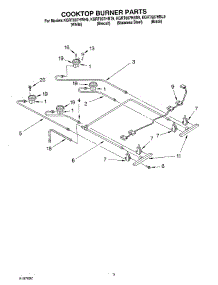 02 - Cooktop Burner parts for Kitchenaid Range KGRT607HBS9 from AppliancePartsPros.com