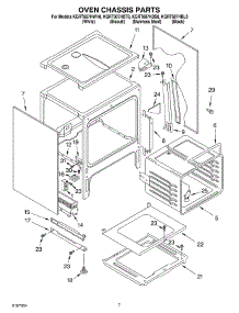 05 - Oven Chassis parts for Kitchenaid Range KGRT607HBL8 from AppliancePartsPros.com