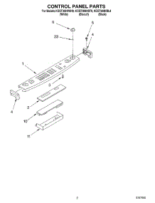 02 - Control Panel parts for Kitchenaid Range KGST300HWH8 from AppliancePartsPros.com