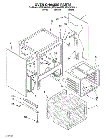 04 - Oven Chassis parts for Kitchenaid Range KESC300HWH8 from AppliancePartsPros.com