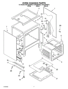 05 - Oven Chassis parts for Kitchenaid Range KGRT600HBT8 from AppliancePartsPros.com