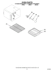 07 - Oven parts for Kitchenaid Range KGRT600HBT8 from AppliancePartsPros.com