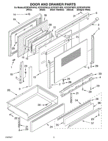 02 - Door And Drawer parts for Kitchenaid Range KERC607HBT8 from AppliancePartsPros.com