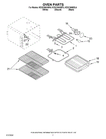 05 - Oven parts for Kitchenaid Range KESC300HBL8 from AppliancePartsPros.com