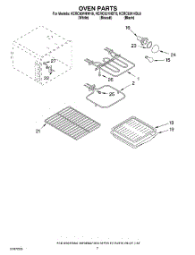 04 - Oven parts for Kitchenaid Range KERC601HBL8 from AppliancePartsPros.com