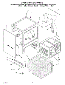 04 - Oven Chassis parts for Kitchenaid Range KESC307HBT8 from AppliancePartsPros.com