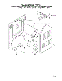 06 - Rear Chassis parts for Kitchenaid Range KESC307HBT8 from AppliancePartsPros.com