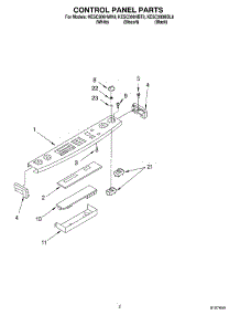 02 - Control Panel parts for Kitchenaid Range KESC300HBT8 from AppliancePartsPros.com