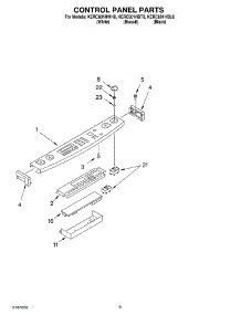 06 - Control Panel parts for Kitchenaid Range KERC601HBT8 from AppliancePartsPros.com