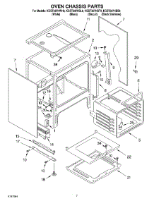 05 - Oven Chassis parts for Kitchenaid Range KGST307HBS8 from AppliancePartsPros.com