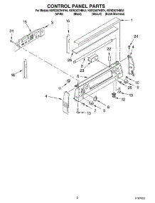 02 - Control Panel parts for Kitchenaid Range KERC507HBS4 from AppliancePartsPros.com