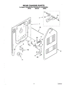 06 - Rear Chassis parts for Kitchenaid Range KESC300HWH6 from AppliancePartsPros.com