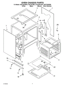 05 - Oven Chassis parts for Kitchenaid Range KGST307HBS6 from AppliancePartsPros.com