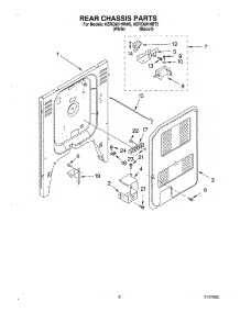 05 - Rear Chassis parts for Kitchenaid Range KERC601HBT5 from AppliancePartsPros.com